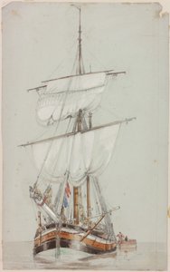Study of a Sailing Ship by John Wilson Carmichael